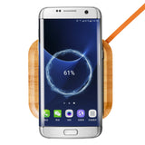 Wireless Charger Bamboo Qi Charging Pad Cell Phone Charger