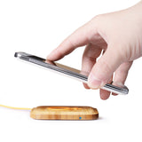 Wireless Charger Bamboo Qi Charging Pad Cell Phone Charger