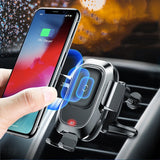 Baseus Qi Car Wireless Charger For iPhone X XS Max Samsung Intelligent Infrared Sensor Fast Wireless Charging Car Phone Charger