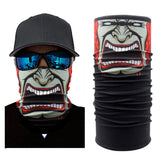 Unseamed Multifunctional Headband Skull Bandana Helmet Neck Face Mask Thermal Scarf Halloween Props