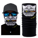Unseamed Multifunctional Headband Skull Bandana Helmet Neck Face Mask Thermal Scarf Halloween Props