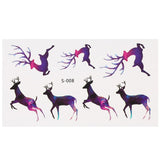 Fashion Waterproof Animal Tattoo Stickers Wolf Spider Owl Cat Horse Fawn Body Art Tattoo Pattern