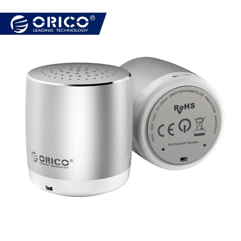 ORICO Mini Bluetooth Speaker Portable Wireless Speaker Sound System 3D Stereo Music Surround Silver Bluetooth Mini Speaker
