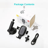 Baseus 2 in1 Qi Wireless Car Charger for iPhone X XS XR Samsung S9 Quick Wireless Charging Charger Car Mount Mobile Phone Holder