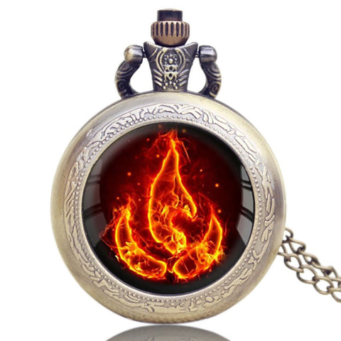 Cool Pocket Watch, Avatar Theme the Last Airbender Air Airbending Pocket Watch for Men, Necklace Pocket Watch Gift