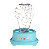 Preserved Rose Flowers Streamer Bottle Wireless Bluetooth Speaker USB Charging LED Night Lighting Home Decoration Table Lamp