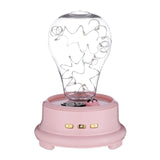 Preserved Rose Flowers Streamer Bottle Wireless Bluetooth Speaker USB Charging LED Night Lighting Home Decoration Table Lamp