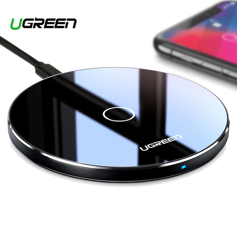Ugreen 10W Qi Wireless Charger for iPhone X XS XR 8 Plus Fast Wireless Charging Pad for Samsung S8 S9 S10 Xiaomi mi 9 Charger