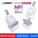 Ugreen Wireless Charger For Apple Watch 4 Charger Portable USB Charger Series 4 3 2 1 MFi Certified Original Wireless Charging