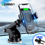 Ugreen Qi Car Wireless Charger for iPhone X XS 8 Samsung S9 Mobile Phone Charger Fast Wireless Charging Car Phone Holder Stand