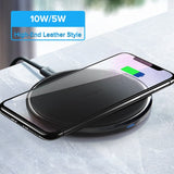 Ugreen Leather Wireless Charger For iPhone Xs Max XR X 8 10W Fast Wirless Wireless Charging Pad For Samsung Xiaomi MIX 3 Charger