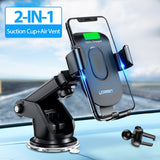 Ugreen Qi Car Wireless Charger for iPhone X XS 8 Samsung S9 Mobile Phone Charger Fast Wireless Charging Car Phone Holder Stand